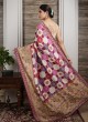 Geometric Pattern Designer Saree For Wedding